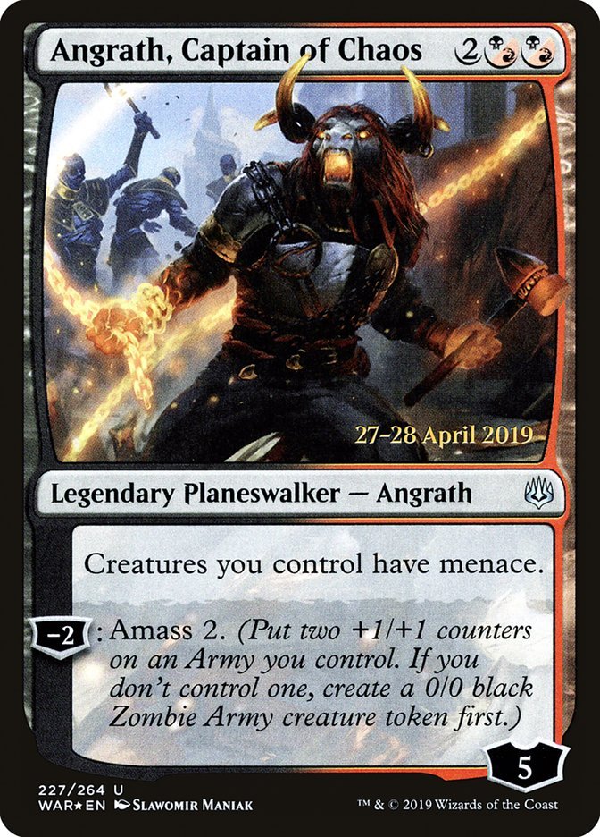 Angrath, Captain of Chaos [War of the Spark Prerelease Promos] - Bea DnD Games