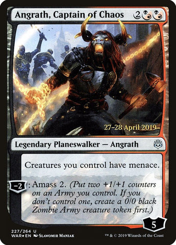 Angrath, Captain of Chaos [War of the Spark Prerelease Promos] - Bea DnD Games