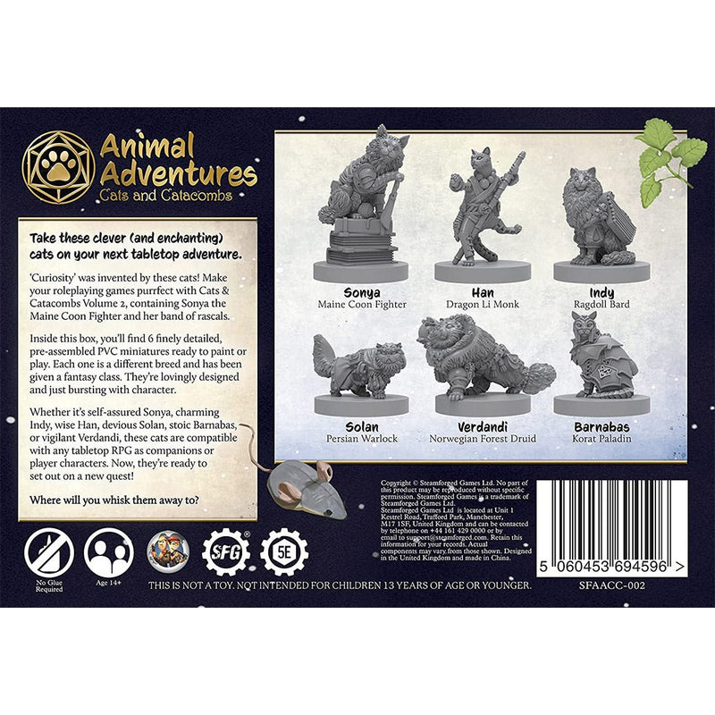 Animal Adventures RPG Cats & Catacombs - Questing Tooth & Claw: Volume 2 - Bea DnD Games