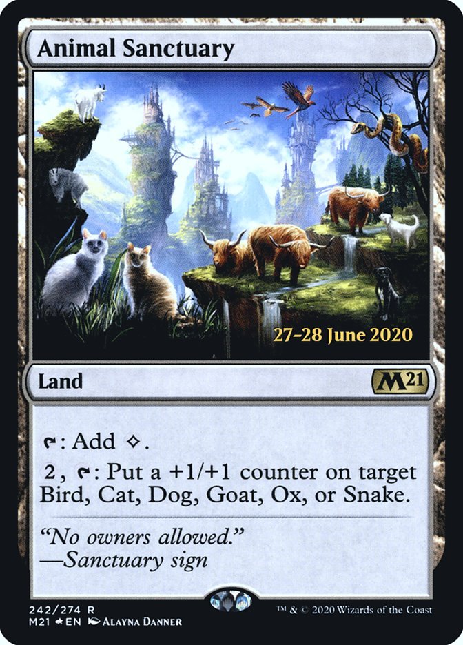 Animal Sanctuary [Core Set 2021 Prerelease Promos] - Bea DnD Games