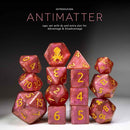 Antimatter 14pc Dice Set by Kraken Dice + Dice Bag - Bea DnD Games