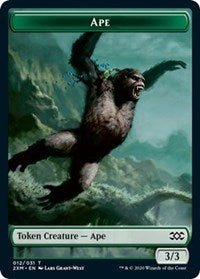 Ape // Elemental Double-Sided Token [Double Masters Tokens] - Bea DnD Games