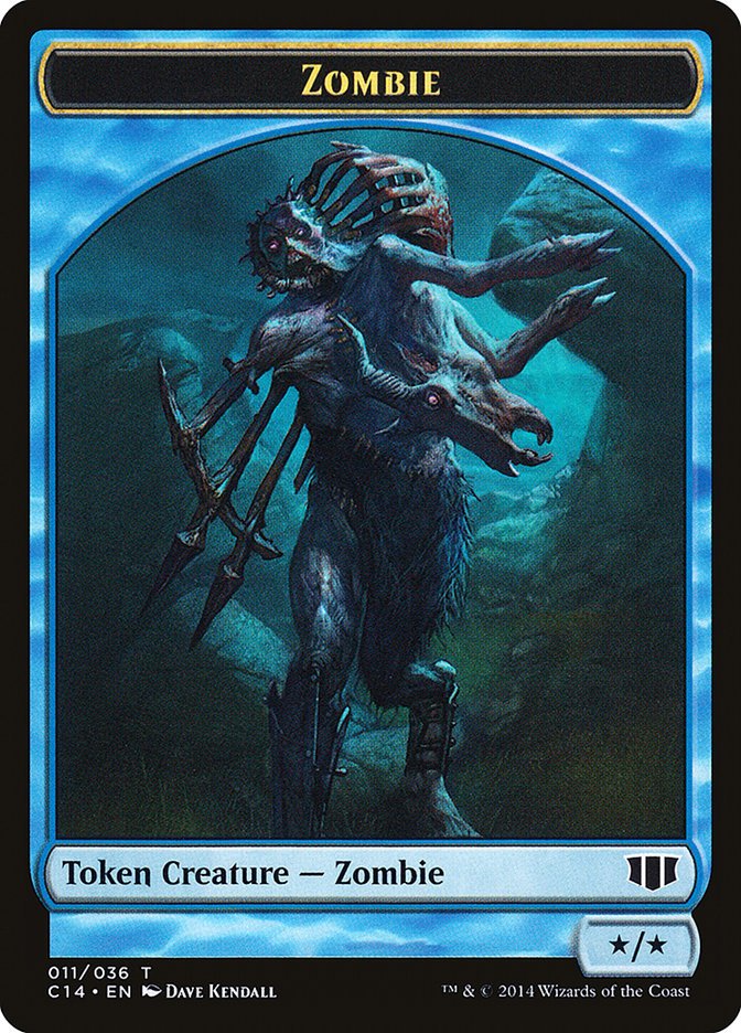 Ape // Zombie (011/036) Double-Sided Token [Commander 2014 Tokens] - Bea DnD Games