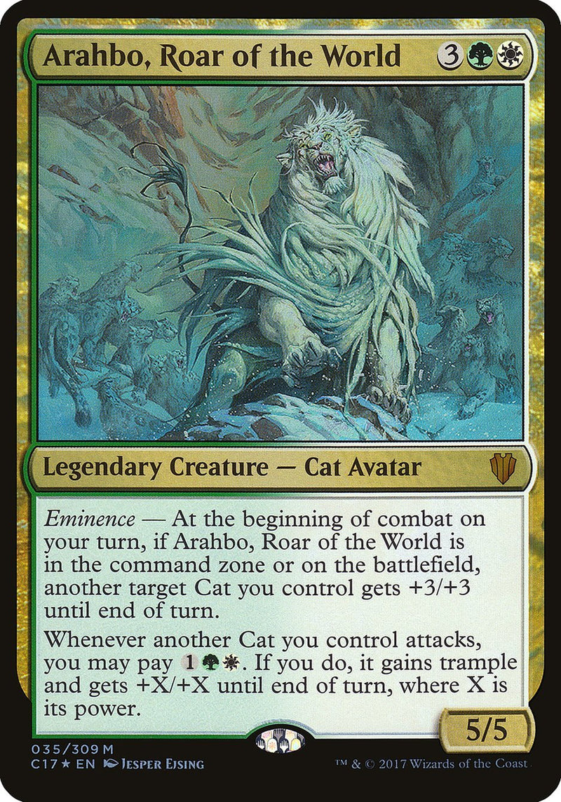 Arahbo, Roar of the World (Oversized) [Commander 2017 Oversized] - Bea DnD Games