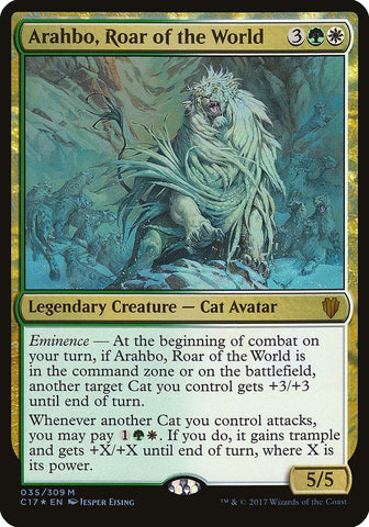 Arahbo, Roar of the World (Oversized) [Commander 2017 Oversized] - Bea DnD Games
