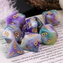 Arcane Dreams - 7 Piece Polyhedral Dice Set + Dice Bag - Bea DnD Games