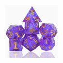 Arcane Power Handcrafted Sharp Edge Dice Set & Dice Case - Bea DnD Games
