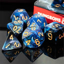Arcane Steel - 7 Piece Polyhedral Dice Set + Dice Bag - Bea DnD Games