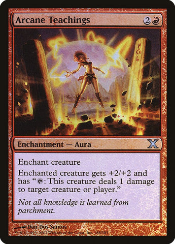 Arcane Teachings (Premium Foil) [Tenth Edition] - Bea DnD Games