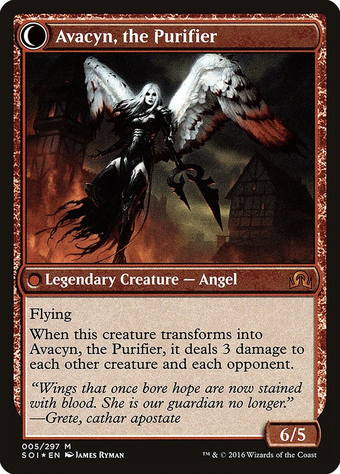 Archangel Avacyn // Avacyn, the Purifier [Shadows over Innistrad Prerelease Promos] - Bea DnD Games