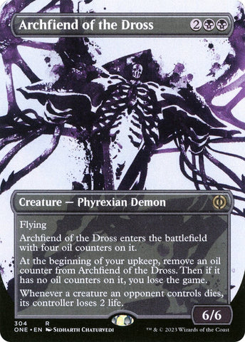 Archfiend of the Dross (Borderless Ichor) [Phyrexia: All Will Be One] - Bea DnD Games