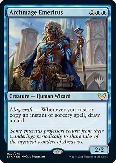 Archmage Emeritus (Promo Pack) [Strixhaven: School of Mages Promos] - Bea DnD Games