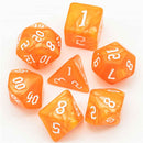 Archmagi's Fire - 7 Piece Polyhedral Dice Set + Dice Bag - Bea DnD Games