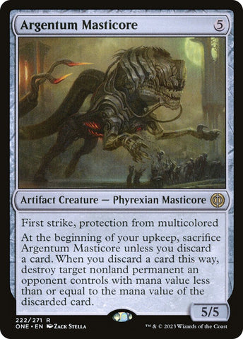 Argentum Masticore [Phyrexia: All Will Be One] - Bea DnD Games