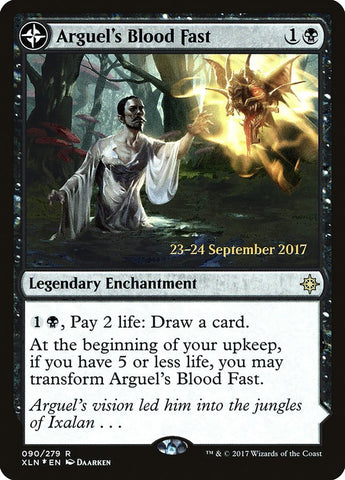 Arguel's Blood Fast // Temple of Aclazotz [Ixalan Prerelease Promos] - Bea DnD Games