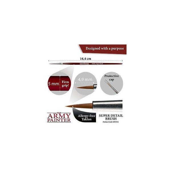 Army Painter Brushes - Hobby Brush - Super Detail - Bea DnD Games