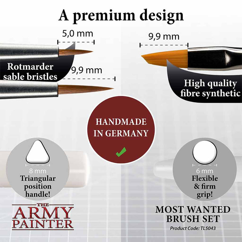 Army Painter - Most Wanted Brush Set - Bea DnD Games