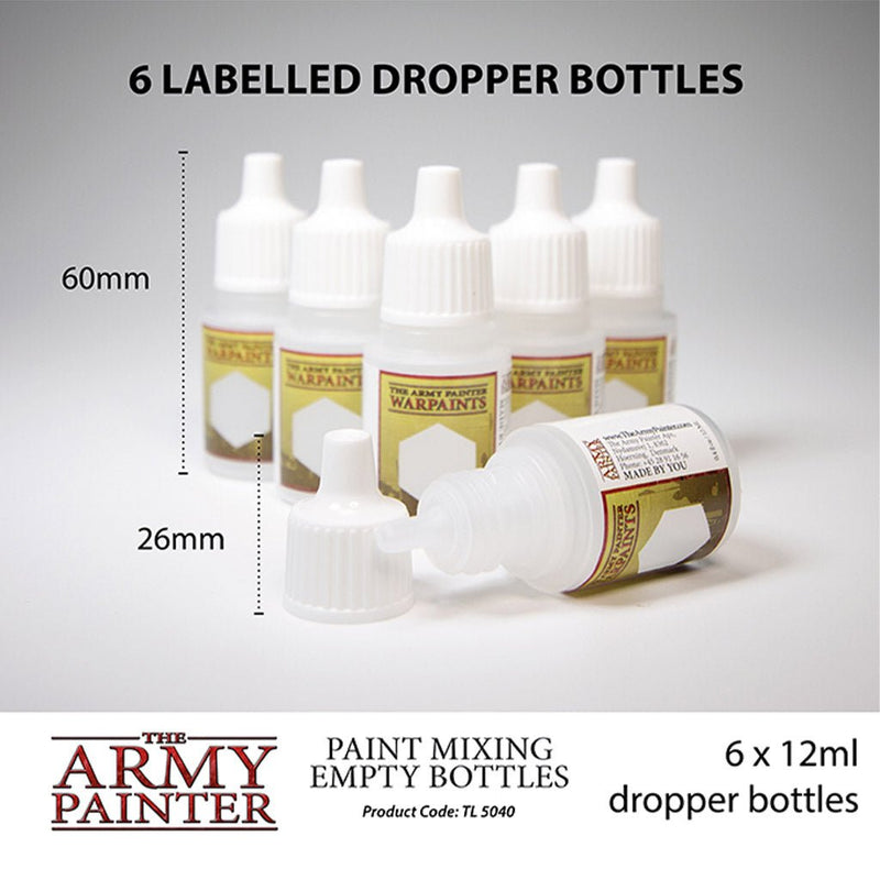 Army Painter Tools - Empty Paint Mixing Bottles - Bea DnD Games