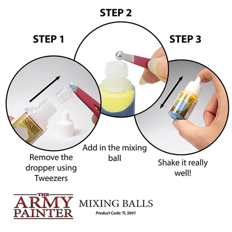 Army Painter Tools - Paint Mixing Balls Stainless Steel - Bea DnD Games