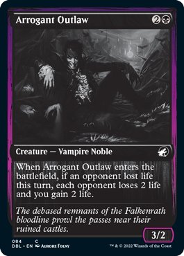 Arrogant Outlaw [Innistrad: Double Feature] - Bea DnD Games