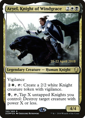 Aryel, Knight of Windgrace [Dominaria Prerelease Promos] - Bea DnD Games