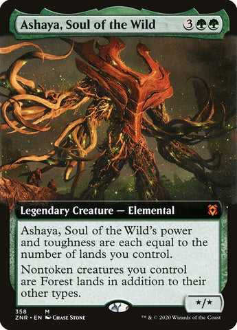 Ashaya, Soul of the Wild (Extended Art) [Zendikar Rising] - Bea DnD Games