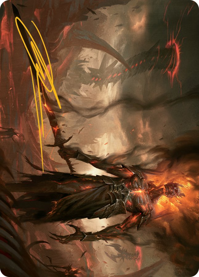 Ashen Reaper Art Card (Gold-Stamped Signature) [March of the Machine Art Series] - Bea DnD Games