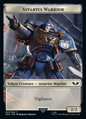 Astartes Warrior // Robot Double-Sided Token (Surge Foil) [Warhammer 40,000 Tokens] - Bea DnD Games