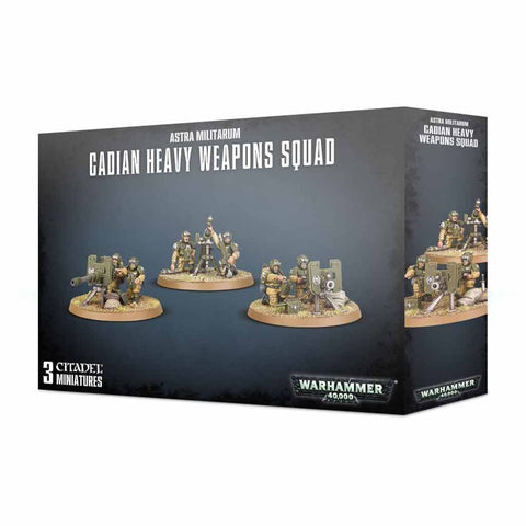Astra Militarum - Cadian Heavy Weapon Squad - Warhammer 40,000 - Bea DnD Games