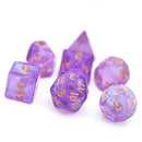 Astral Sea 7 Piece Polyhedral Dice Set + Dice Bag - Bea DnD Games