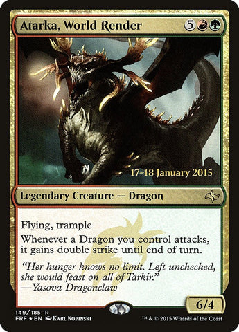 Atarka, World Render [Fate Reforged Prerelease Promos] - Bea DnD Games