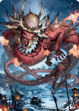 Atsushi, the Blazing Sky 2 Art Card [Kamigawa: Neon Dynasty Art Series] - Bea DnD Games