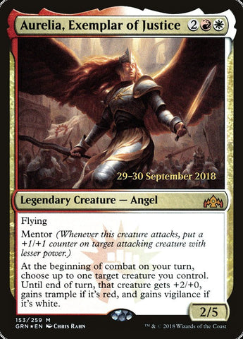 Aurelia, Exemplar of Justice [Guilds of Ravnica Prerelease Promos] - Bea DnD Games