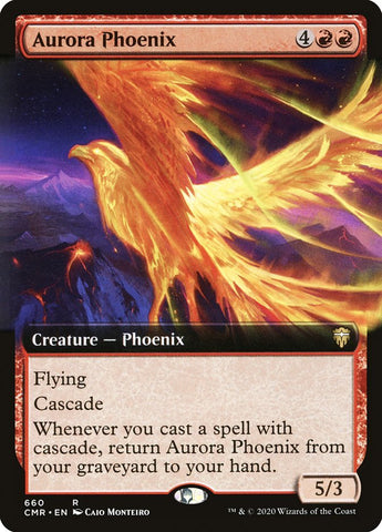 Aurora Phoenix (Extended Art) [Commander Legends] - Bea DnD Games