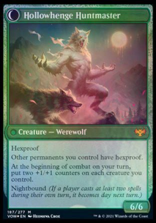 Avabruck Caretaker // Hollowhenge Huntmaster [Innistrad: Crimson Vow Prerelease Promos] - Bea DnD Games