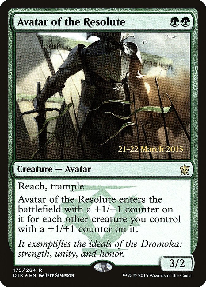 Avatar of the Resolute [Dragons of Tarkir Prerelease Promos] - Bea DnD Games