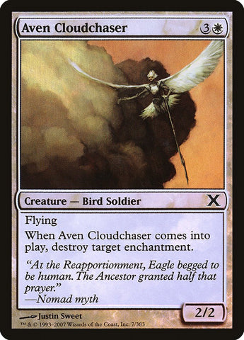 Aven Cloudchaser (Premium Foil) [Tenth Edition] - Bea DnD Games