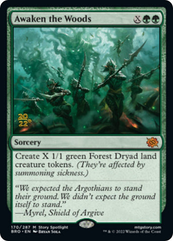 Awaken the Woods [The Brothers' War Prerelease Promos] - Bea DnD Games