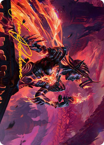 Ayara, Furnace Queen Art Card (Gold-Stamped Signature) [March of the Machine Art Series] - Bea DnD Games