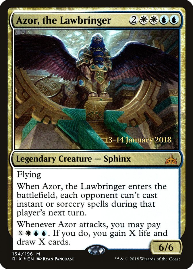 Azor, the Lawbringer [Rivals of Ixalan Prerelease Promos] - Bea DnD Games