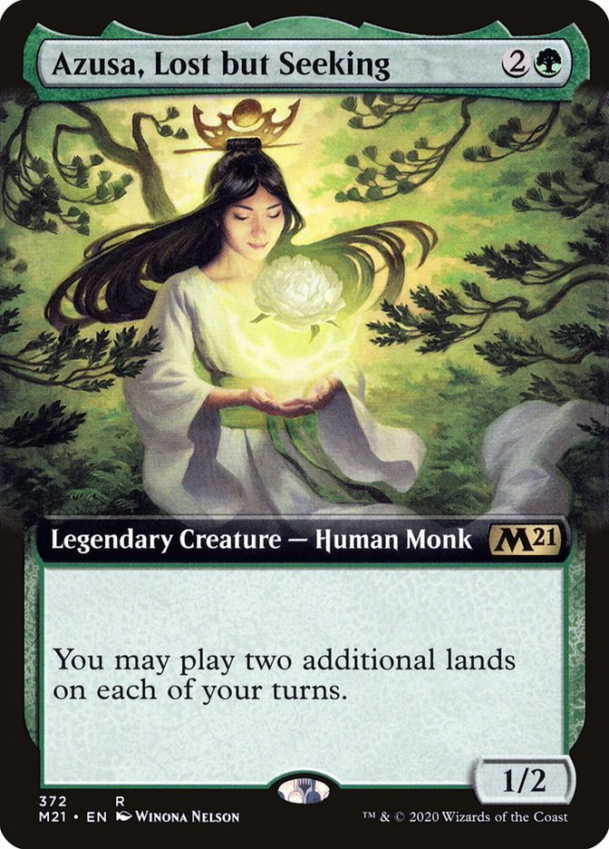 Azusa, Lost but Seeking (Extended Art) [Core Set 2021] - Bea DnD Games