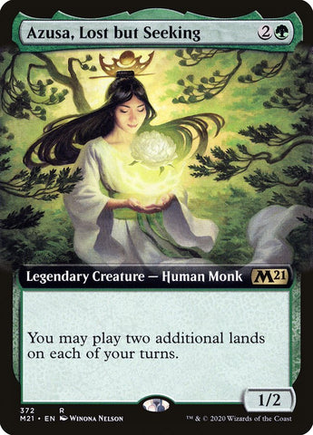 Azusa, Lost but Seeking (Extended Art) [Core Set 2021] - Bea DnD Games