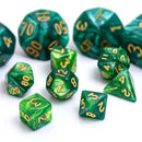 Baby Green Wyrm Mini Polyhedral Dice Set - Bea DnD Games