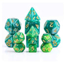 Baby Green Wyrm Mini Polyhedral Dice Set - Bea DnD Games