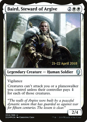 Baird, Steward of Argive [Dominaria Prerelease Promos] - Bea DnD Games