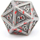 Battle Rocks 7 Piece Metal Polyhedral Dice Set & Dice Case - Bea DnD Games