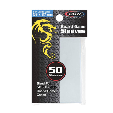 BCW Board Game Sleeves - Sized for 56mm x 87mm Board Game Cards - Bea DnD Games