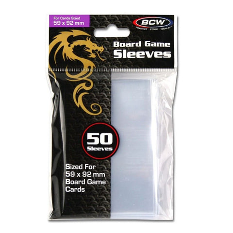 BCW Board Game Sleeves - Standard European Size (59mm x 92mm) - Bea DnD Games