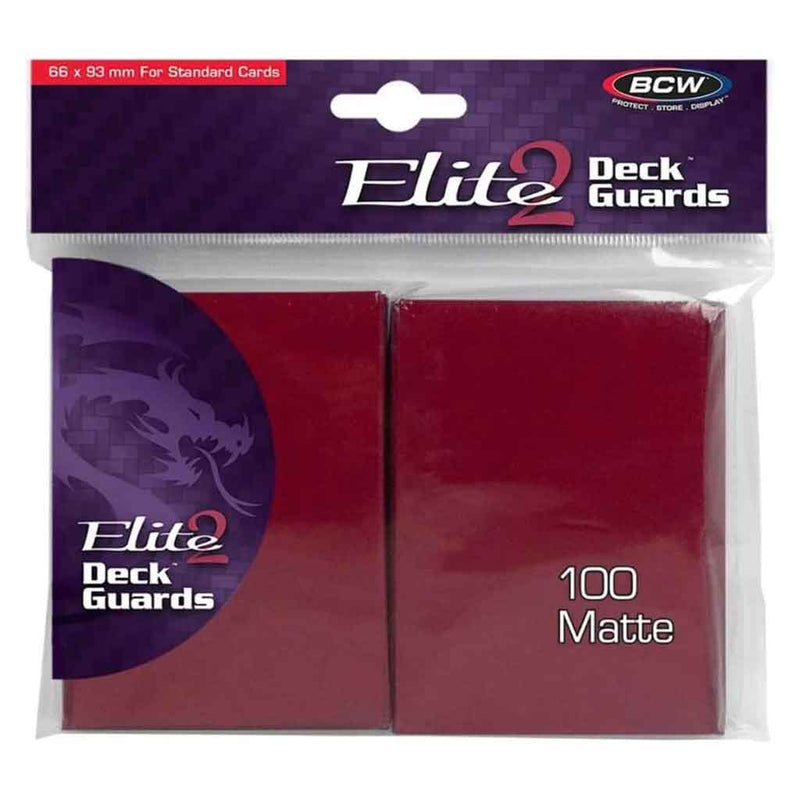 BCW Deck Guard Elite 2 Matte Sleeves (100 Pack) - Bea DnD Games