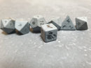 Bea DnD Raised Obsidian Handcrafted Gemstone Dice by Level Up Dice - Bea DnD Games